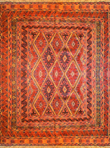 183 x 149 cm New Afghan Mushwani Rug - Rugoutlet