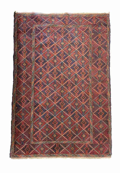 184 x 156 cm Fine Afghan Mushwani Tribal Brown Rug - Rugoutlet