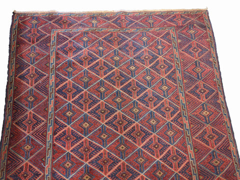 184 x 156 cm Fine Afghan Mushwani Tribal Brown Rug - Rugoutlet