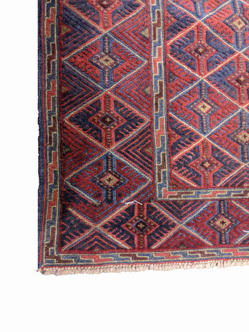 184 x 156 cm Fine Afghan Mushwani Tribal Brown Rug - Rugoutlet