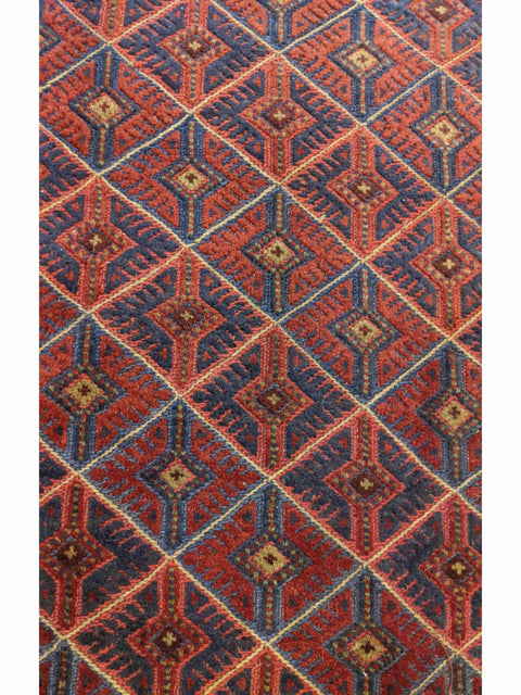 184 x 156 cm Fine Afghan Mushwani Tribal Brown Rug - Rugoutlet
