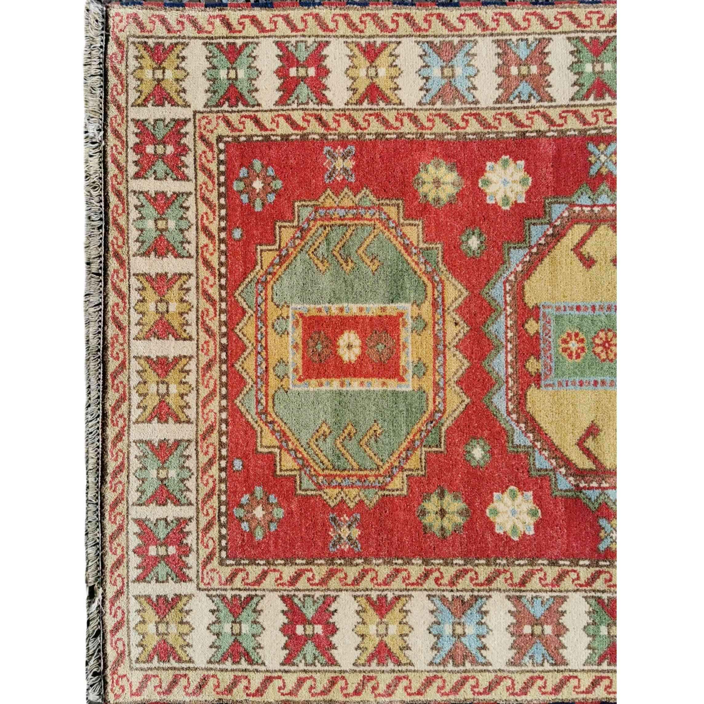 185 x 120 cm Kazak Red Rug - Rugoutlet