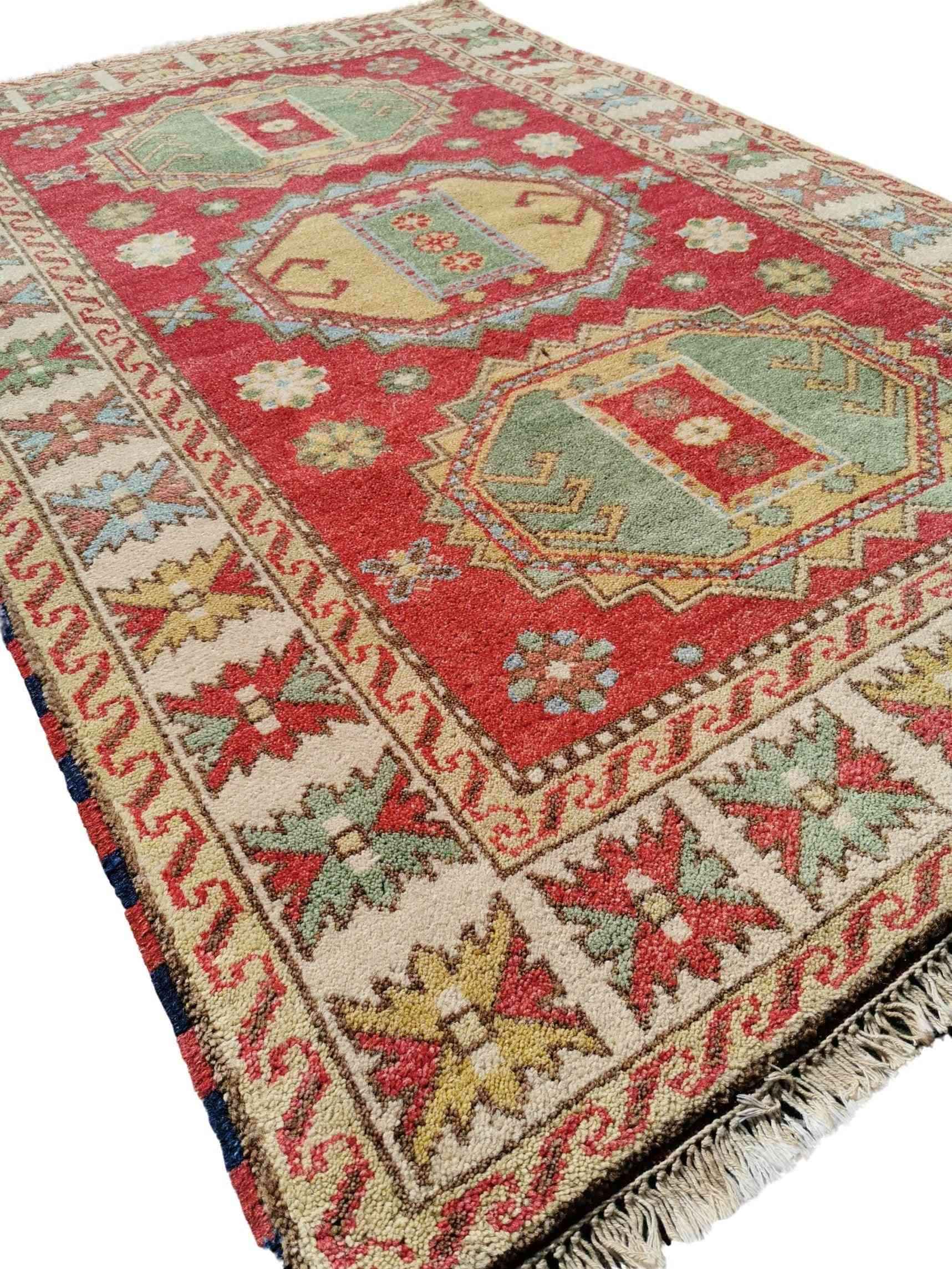 185 x 120 cm Kazak Red Rug - Rugoutlet