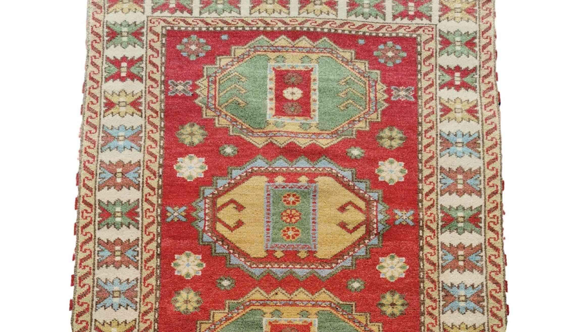 185 x 120 cm Kazak Red Rug - Rugoutlet