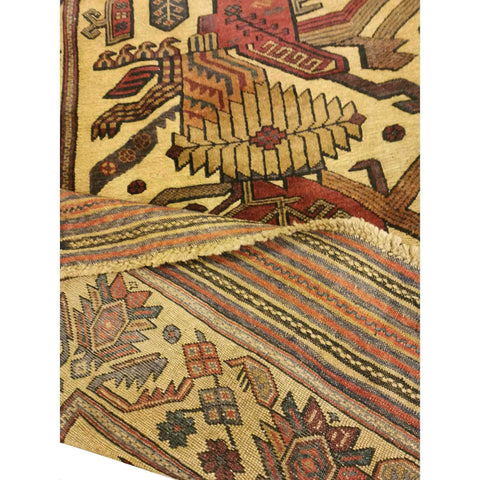 185 x 122 cm Mushwani Tribal Brown Rug - Rugoutlet