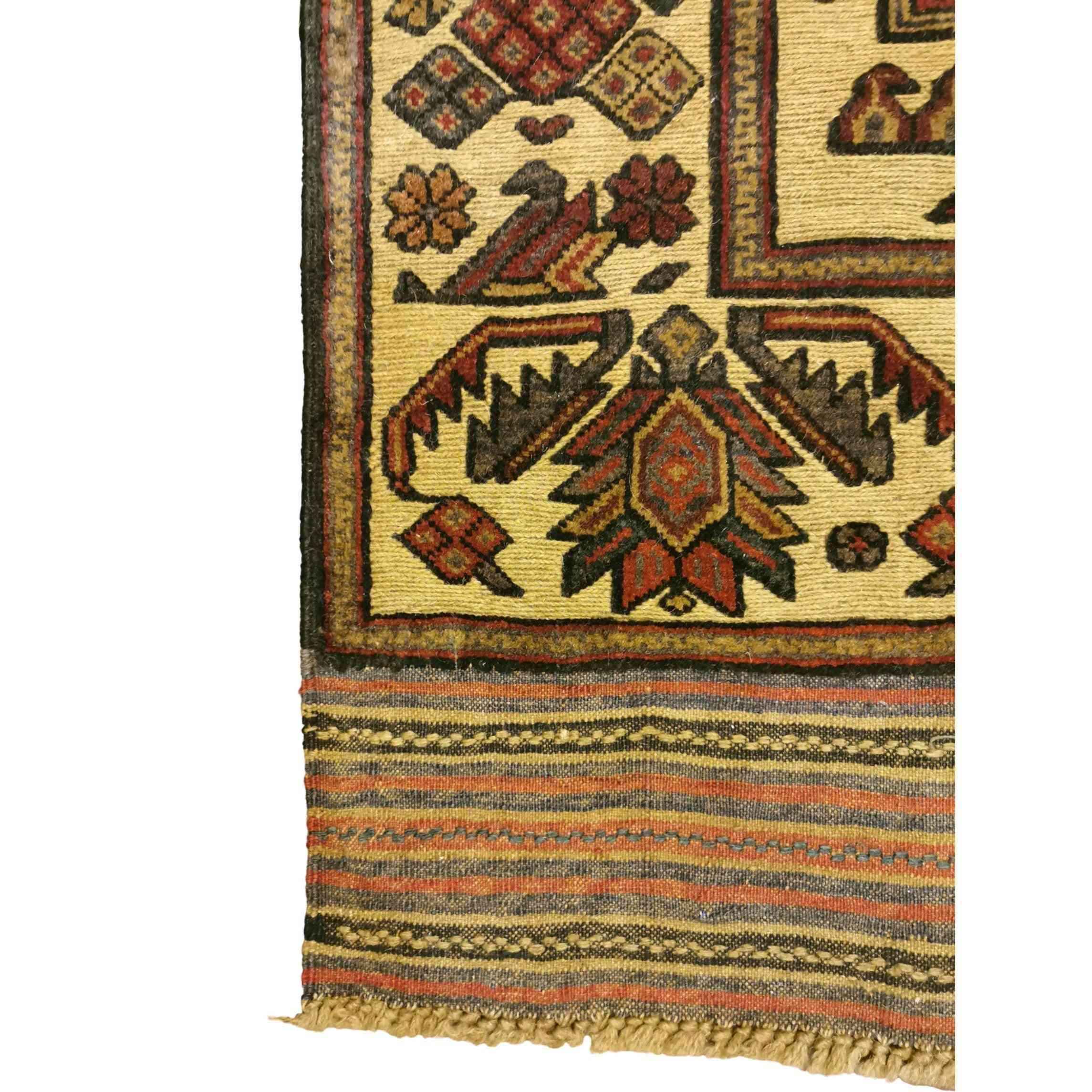 185 x 122 cm Mushwani Tribal Brown Rug - Rugmaster