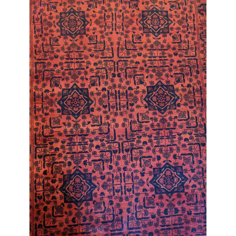 185 x 124 cm khan mohammadi afghan Tribal Red Rug - Rugoutlet