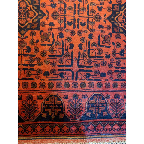185 x 124 cm khan mohammadi afghan Tribal Red Rug - Rugmaster