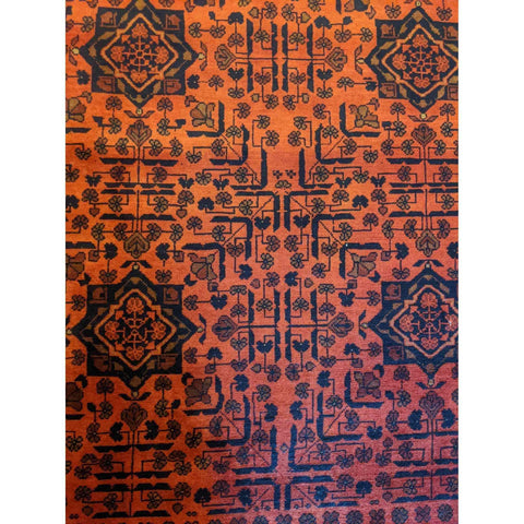 185 x 124 cm khan mohammadi afghan Tribal Red Rug - Rugmaster