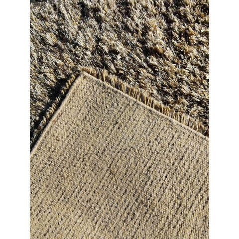 185 x 125 cm shaggy silk effect Brown Rug - Rugoutlet