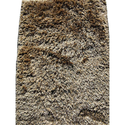 185 x 125 cm shaggy silk effect Brown Rug - Rugoutlet