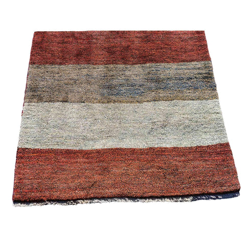 185 x 130 cm Modern Handmade Tribal Magenta Rug - Rugoutlet