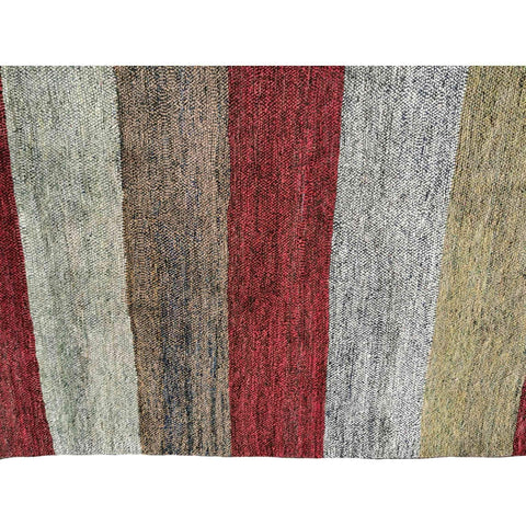 185 x 130 cm Modern Handmade Tribal Magenta Rug - Rugoutlet