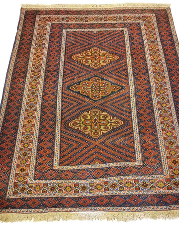 185 x 155 cm Mushwani Tribal Brown Rug - Rugoutlet