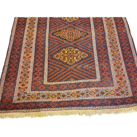 185 x 155 cm Mushwani Tribal Brown Rug - Rugoutlet