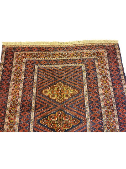 185 x 155 cm Mushwani Tribal Brown Rug - Rugoutlet