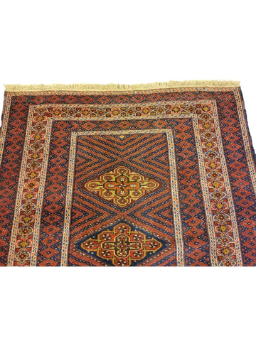 185 x 155 cm Mushwani Tribal Brown Rug - Rugoutlet