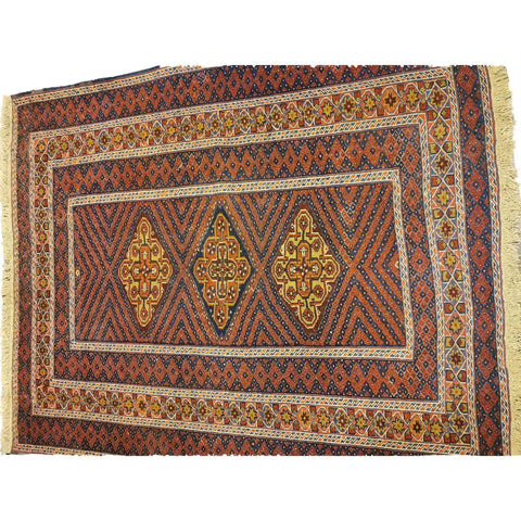 185 x 155 cm Mushwani Tribal Brown Rug - Rugoutlet