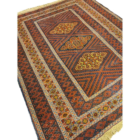 185 x 155 cm Mushwani Tribal Brown Rug - Rugoutlet