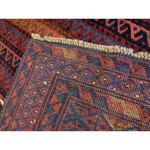 185 x 158 cm Afghan Mushwani Tribal Red Rug - Rugoutlet
