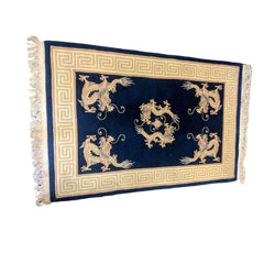 186 x 120 cm chinese Traditional Blue Rug - Rugmaster