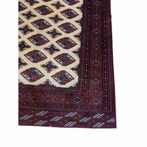 186 x 135 cm Turkaman Tribal Purple Rug - Rugoutlet