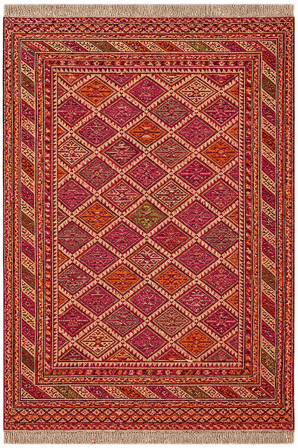 Afghan Moshvani Tribal Rug 273 x 207 cm (8.96 x 6.79 ft)
