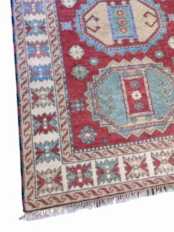 187 x 121 cm Kazak Magenta Rug - Rugoutlet