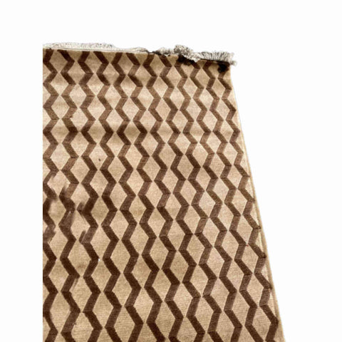 187 x 122 cm Hand made Modern Brown Rug - Rugmaster