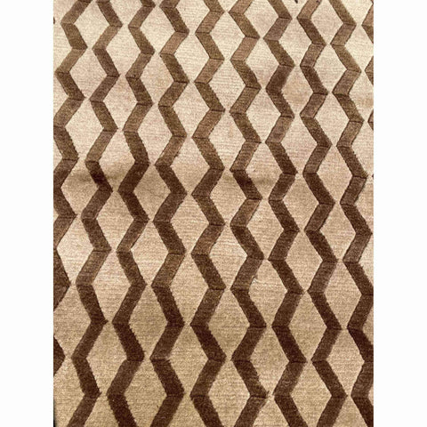 187 x 122 cm Hand made Modern Brown Rug - Rugmaster