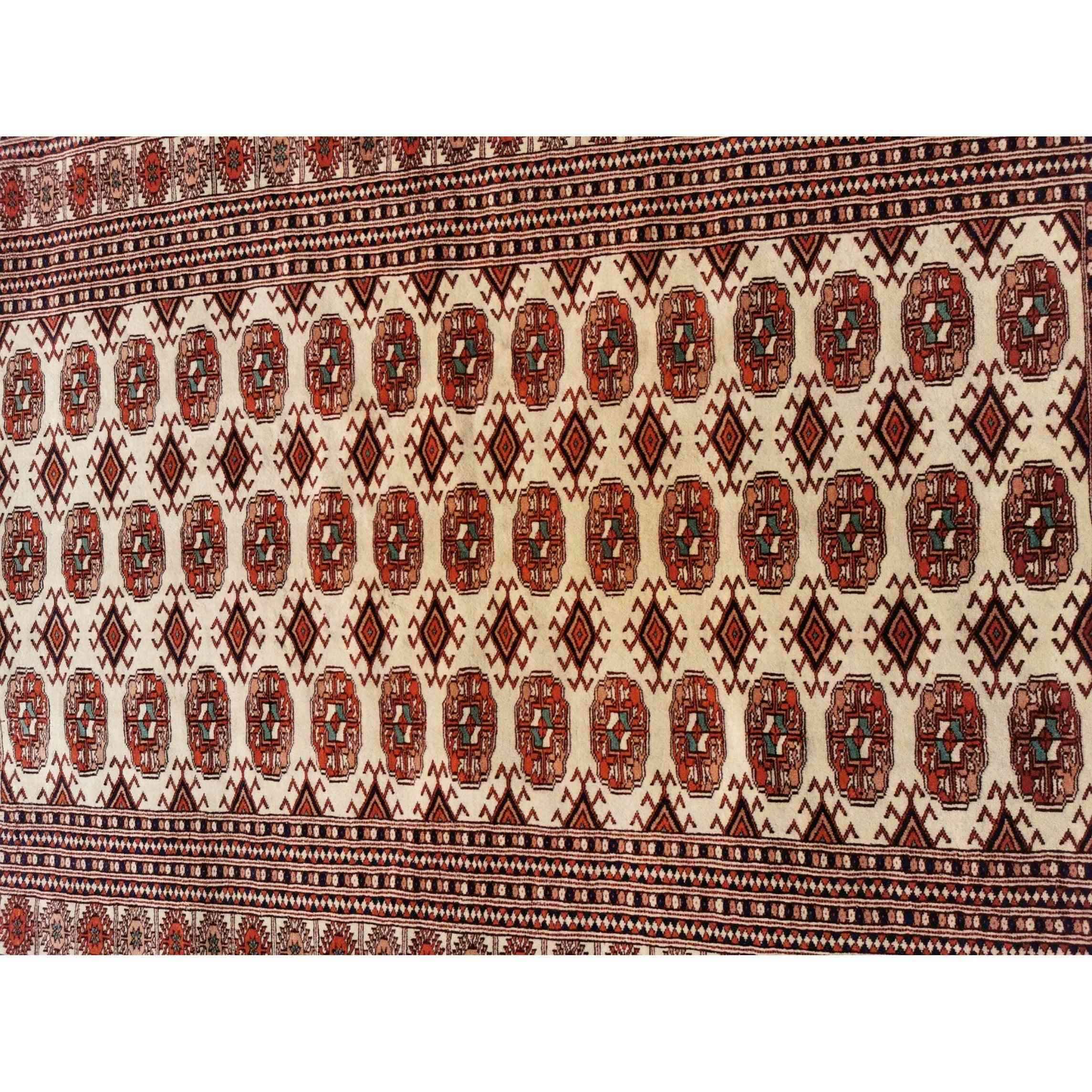 187 x 133 cm Pakistan Bokhara Geometric Brown Rug - Rugmaster