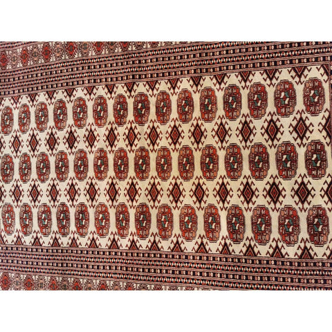 187 x 133 cm Pakistan Bokhara Geometric Brown Rug - Rugmaster