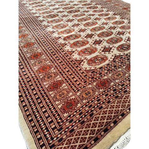 187 x 133 cm Pakistan Bokhara Geometric Brown Rug - Rugmaster