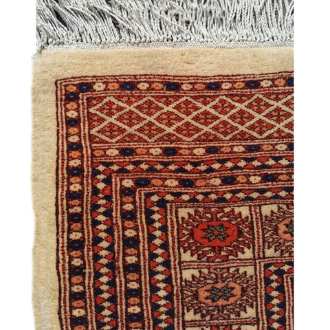 187 x 133 cm Pakistan Bokhara Geometric Brown Rug - Rugoutlet