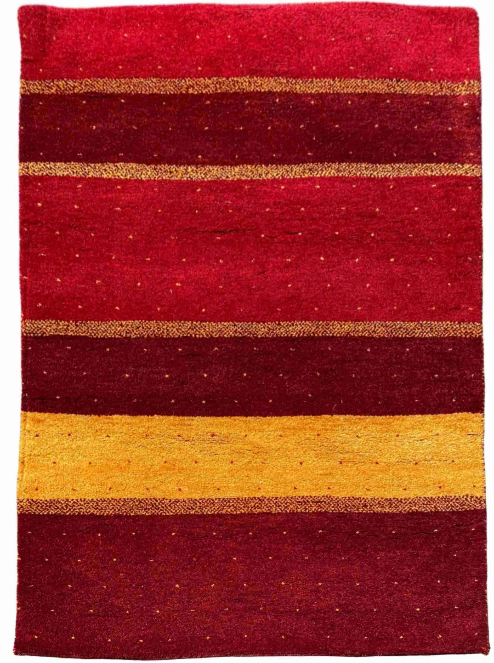 189 x 122 cm Persian Gabbeh Tribal Red Rug - Rugoutlet