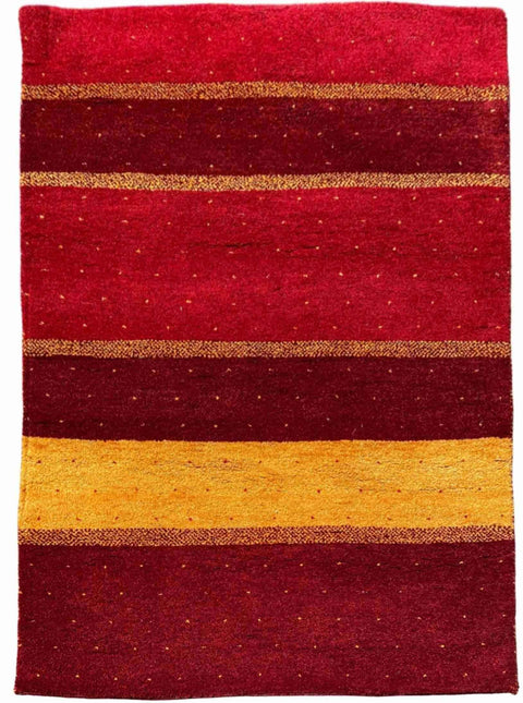 189 x 122 cm Persian Gabbeh Tribal Red Rug - Rugmaster