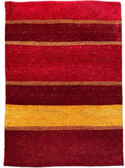 189 x 122 cm Persian Gabbeh Tribal Red Rug - Rugmaster
