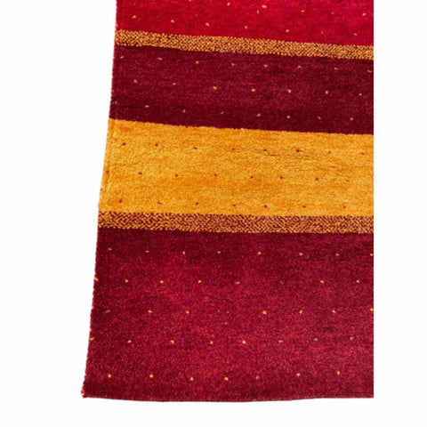 189 x 122 cm Persian Gabbeh Tribal Red Rug - Rugmaster