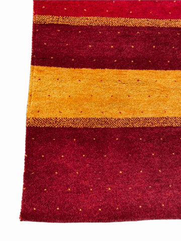 189 x 122 cm Persian Gabbeh Tribal Red Rug - Rugoutlet