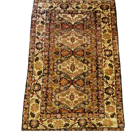 190 x 111 cm Persian Baluch Traditional Brown Rug - Rugmaster