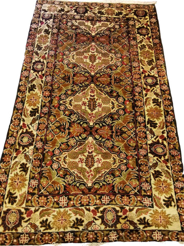 190 x 111 cm Persian Baluch Traditional Brown Rug - Rugmaster