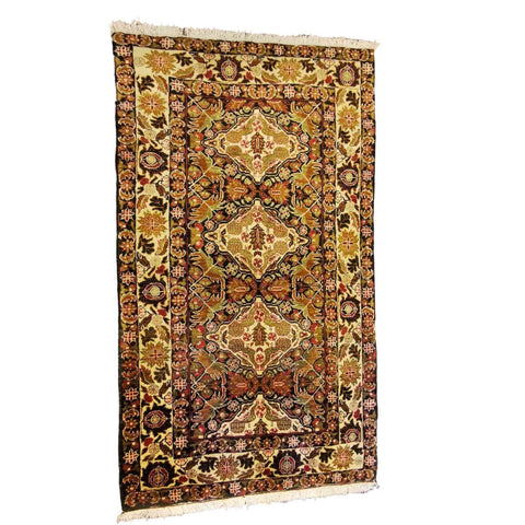 190 x 111 cm Persian Baluch Traditional Brown Rug - Rugmaster