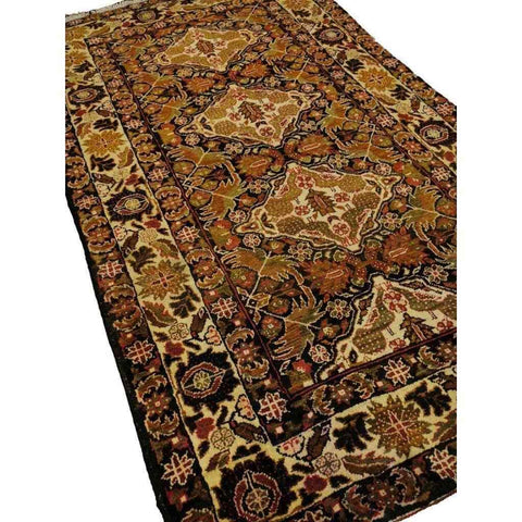 190 x 111 cm Persian Baluch Traditional Brown Rug - Rugmaster