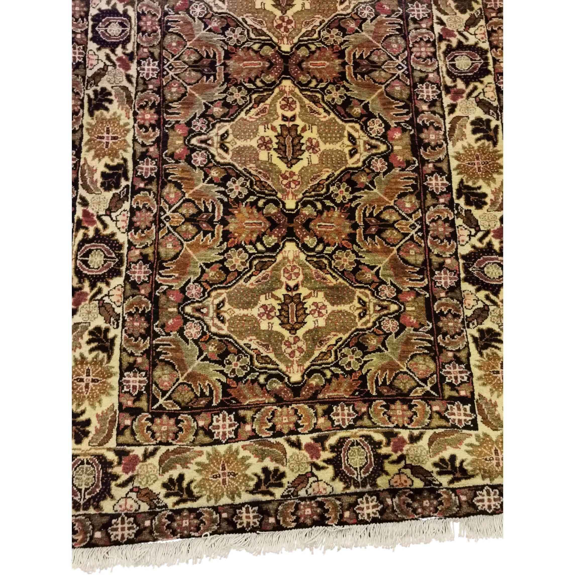 190 x 111 cm Persian Baluch Traditional Brown Rug - Rugmaster