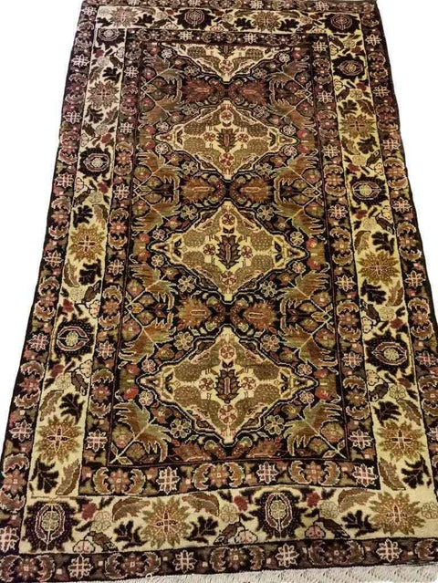 190 x 111 cm Persian Baluch Traditional Brown Rug - Rugmaster
