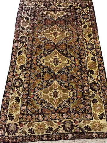 190 x 111 cm Persian Baluch Traditional Brown Rug - Rugmaster