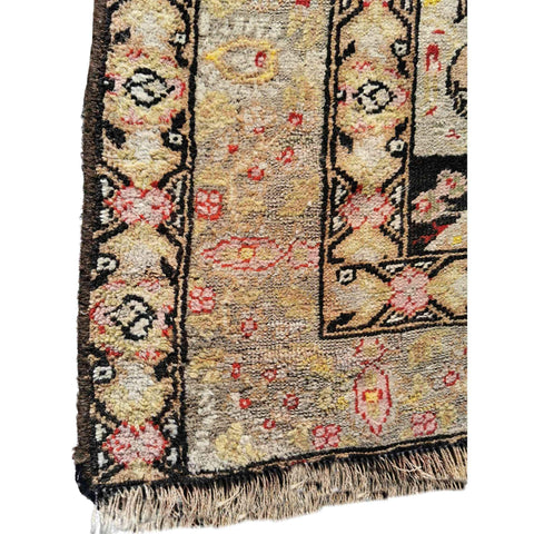 190 x 117 cm Antique Anatolian Brown Rug - Rugoutlet