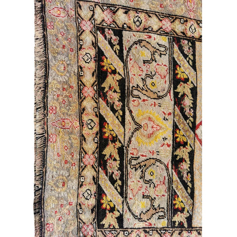 190 x 117 cm Antique Anatolian Brown Rug - Rugoutlet