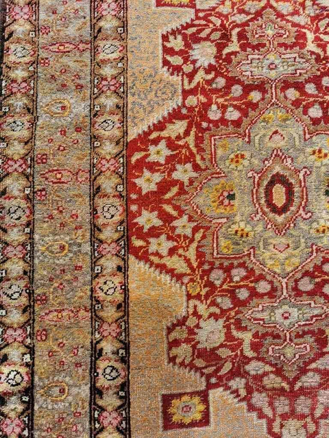 190 x 117 cm Antique Anatolian Brown Rug - Rugoutlet