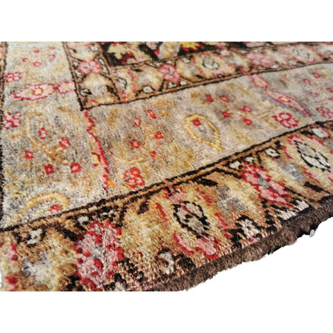 190 x 117 cm Antique Anatolian Brown Rug - Rugoutlet